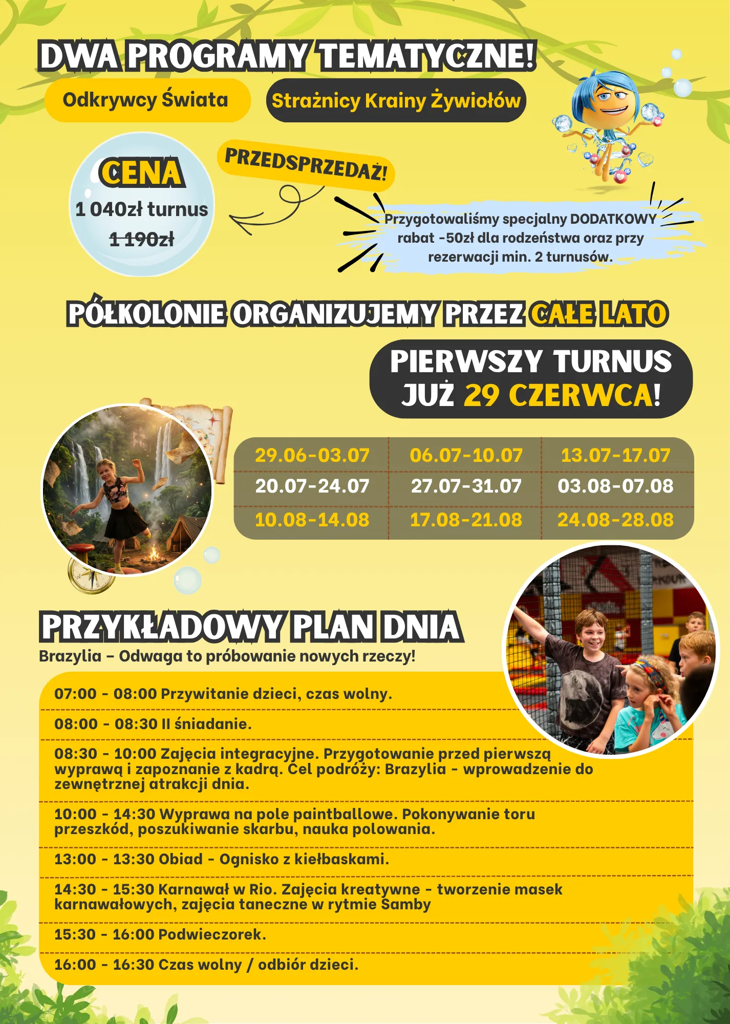 Ulotka - Półkolonie KS Radom
